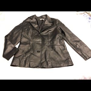 Kim Rogers Leather Jacket: Size Small